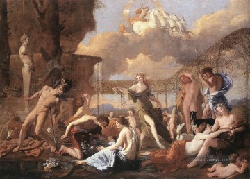  maler - Das Reich der Flora klassische Maler Nicolas Poussin